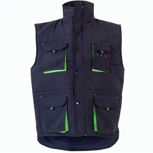 VL NERGAL. Steppweste, zweifarbig, mit mehreren Taschen (120g/m²), aus Polyester (100%) (Bild 1)