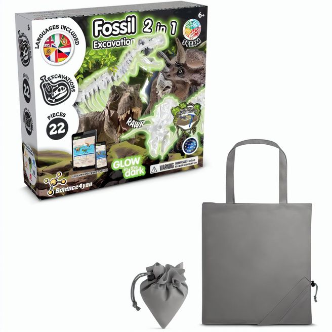 2 in 1 Fossil Excavation Kit V. Lernspiel lieferung inklusive einer faltbaren geschenktasche aus 190T