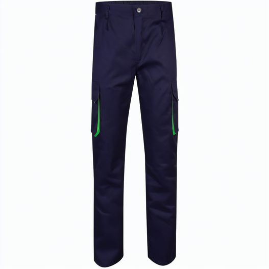VL HYPNOS. Zweifarbige Twill-Hose mit mehreren Taschen (200 g/m²), aus Baumwolle (35 %) und Polyester (65 %) (Bild 1)