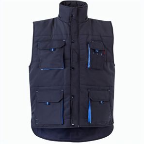 VL NERGAL. Steppweste, zweifarbig, mit mehreren Taschen (120g/m²), aus Polyester (100%)