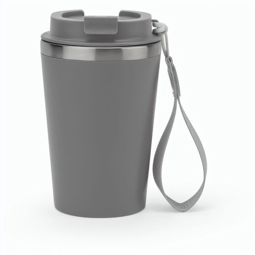 SPITZ. Reisebecher aus Edelstahl (90% rSS) mit doppelter Wand und matter Oberfläche 460 ml (Bild 1)