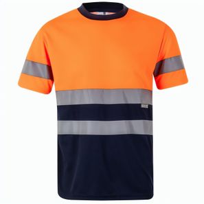 VL BRAHMA. Zweifarbiges technisches T-Shirt mit Bird-Eye-Design (140 g/m²), aus Polyester (100%)