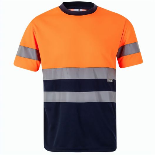VL BRAHMA. Zweifarbiges technisches T-Shirt mit Bird-Eye-Design (140 g/m²), aus Polyester (100%) (Bild 1)