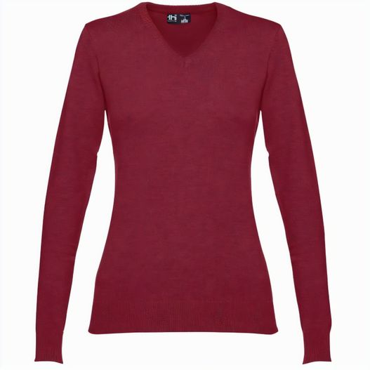Produktabbildung THC MILAN WOMEN. Pullover mit V-Ausschnitt für Damen aus Baumwolle und Polyamid THC MILAN WOMEN. Pullover mit V-Ausschnitt für Damen aus Baumwolle und Polyamid (Bild 1)