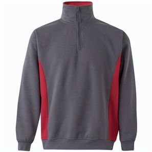 VL SVAROG. Zweifarbiges Frottee-Sweatshirt (260 g/m²), aus Polyester (65 %) und Baumwolle (35 %)