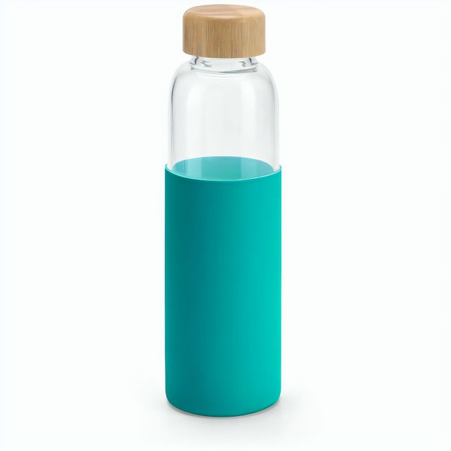 Produktabbildung DAKAR. Flasche aus Bambus und Borosilikatglas 600 ml DAKAR. Flasche aus Bambus und Borosilikatglas 600 ml