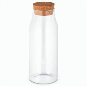 JASMIN 1000. Glasflasche mit Korkdeckel 1 Liter