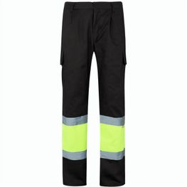 VL ATHENA. Zweifarbige Hose aus Twill (210 g/m²), gefüttert, mit mehreren Taschen, aus Baumwolle (20%) und Polyester (80%)