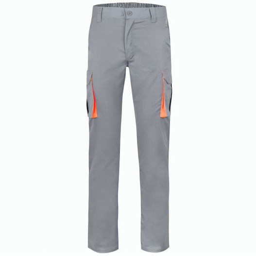 VL HYPNOS. Zweifarbige Twill-Hose mit mehreren Taschen (200 g/m²), aus Baumwolle (35 %) und Polyester (65 %) (Bild 1)