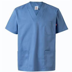 VL ILLAPA. Tunika aus Twill (190g/m²) mit kurzen Ärmeln, aus Polyester (65%) und Baumwolle (35%)
