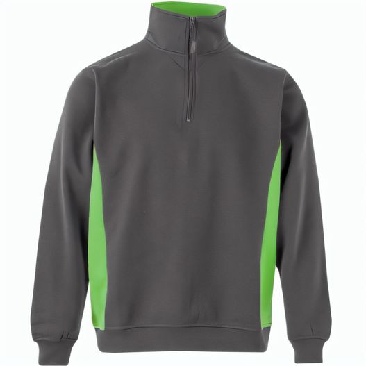 VL SVAROG. Zweifarbiges Frottee-Sweatshirt (260 g/m²), aus Polyester (65 %) und Baumwolle (35 %) (Bild 1)