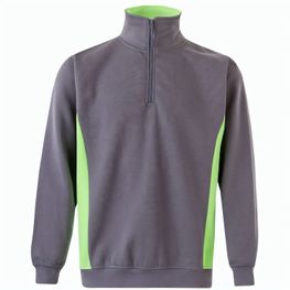 VL SVAROG. Zweifarbiges Frottee-Sweatshirt (260 g/m²), aus Polyester (65 %) und Baumwolle (35 %)