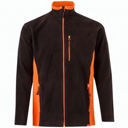 VL GERAS. Zweifarbige Fleecejacke (220g/m²) aus Polyester (100%)