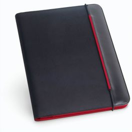 FITZGERALD. A4 Schreibmappe aus PU und 800D mit linierte Seiten Schreibblock