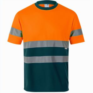 VL BRAHMA LARGE. Zweifarbiges technisches T-Shirt mit Bird-Eye-Design (140 g/m²), aus Polyester (100%)