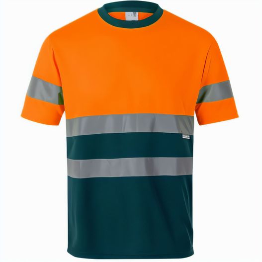 Produktabbildung VL BRAHMA LARGE. Zweifarbiges technisches T-Shirt mit Bird-Eye-Design (140 g/m²), aus Polyester (100%) VL BRAHMA LARGE. Zweifarbiges technisches T-Shirt mit Bird-Eye-Design (140 g/m²), aus Polyester (100%) (Bild 1)