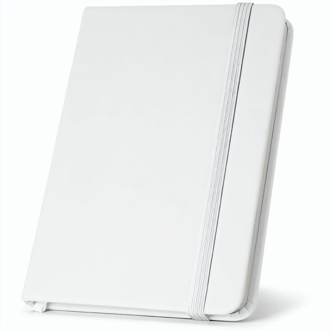 CAMPUS. A5 Notizbuch mit festem Einband aus PU (35% recycelt) mit linierten Seiten aus 100 % recyceltem