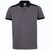 VL VELES. Zweifarbiges Stretch-Piqué-Poloshirt (200 g/m²) mit kurzen Ärmeln, aus Polyester (96 %) und Elastan (4 %)