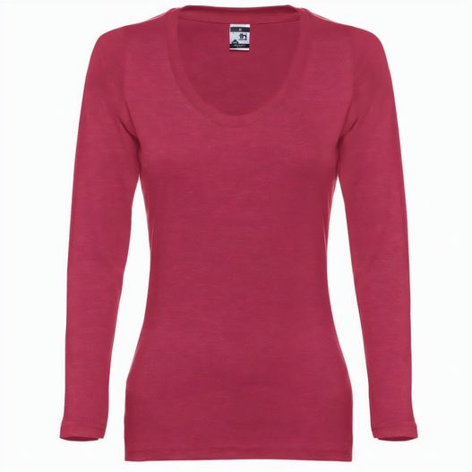 THC BUCHAREST WOMEN. Langärmeliges tailliertes T-Shirt für Frauen aus Baumwolle (Bild 1)