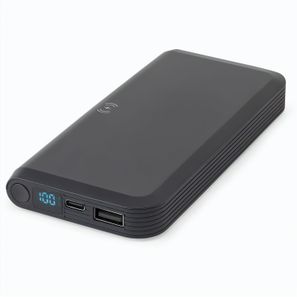 BECKER 10. 10'000 mAh Powerbank aus recyceltem ABS (100% rABS) mit 15W superschnellem kabellosem Ladegerät