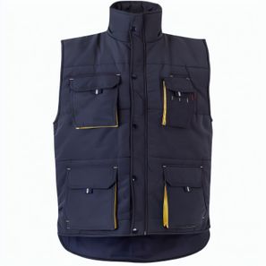 VL NERGAL. Steppweste, zweifarbig, mit mehreren Taschen (120g/m²), aus Polyester (100%)