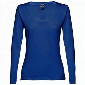 THC BUCHAREST WOMEN. Langärmeliges tailliertes T-Shirt für Frauen aus Baumwolle