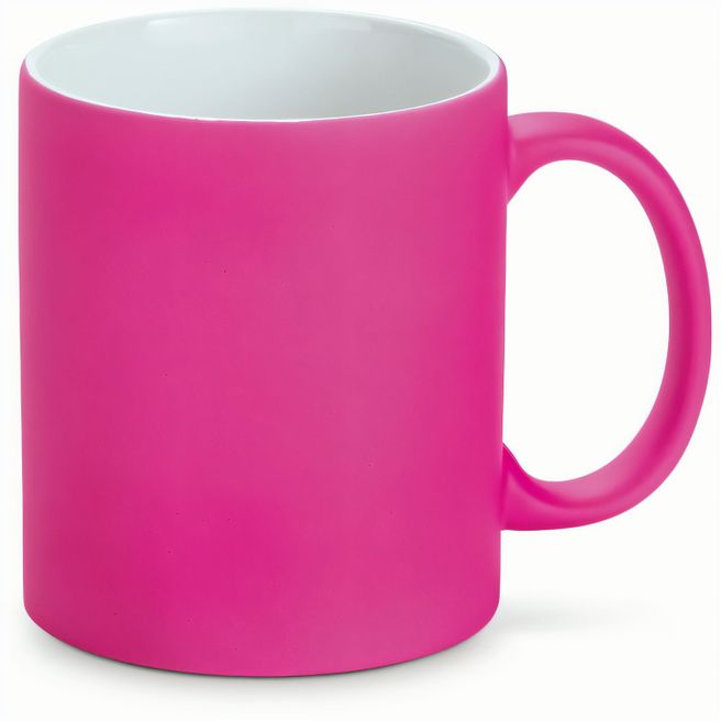 LYNCH. Keramikbecher 350 ml mit neonfarbener Oberfläche