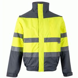 VL JUPITER LARGE. Zweifarbige Steppjacke (180g/m²) aus Polyester (100%) mit PU-Beschichtung
