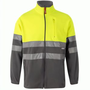 VL EROS LARGE. Zweifarbige Fleecejacke (280g/m²), aus Polyester (100%)