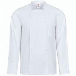 VL KALI. Langärmelige Kochjacke (175 g/m²), aus Baumwolle (35 %) und Polyester (65 %)