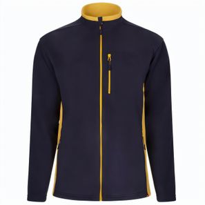 VL GERAS. Zweifarbige Fleecejacke (220g/m²) aus Polyester (100%)