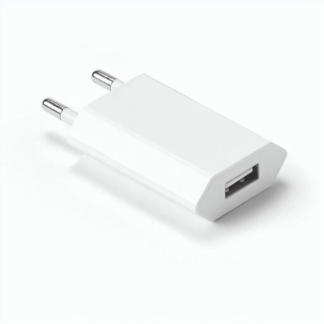 WOESE. Netzadapter USB-A 5W aus recyceltes ABS (100% rABS)