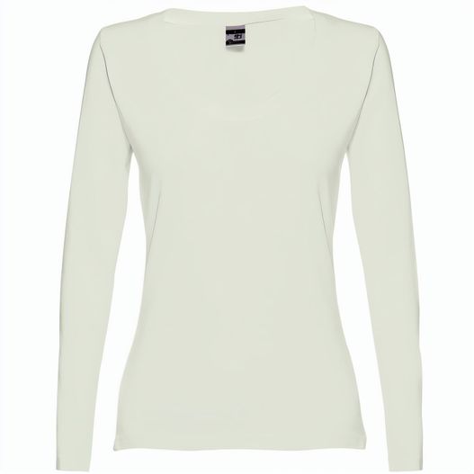 THC BUCHAREST WOMEN. Langärmeliges tailliertes T-Shirt für Frauen aus Baumwolle (Bild 1)