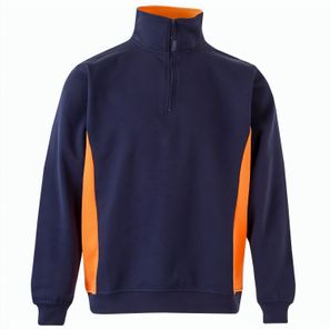 VL SVAROG. Zweifarbiges Frottee-Sweatshirt (260 g/m²), aus Polyester (65 %) und Baumwolle (35 %)