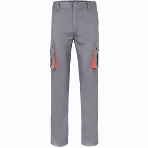VL FIDES. Zweifarbige Stretch-Hose mit mehreren Taschen (240 g/m²), aus Baumwolle (46 %), EME (38 %) und Polyester (16 %)