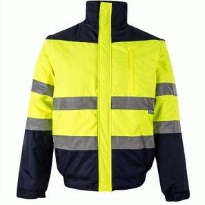 VL JUPITER LARGE. Zweifarbige Steppjacke (180g/m²) aus Polyester (100%) mit PU-Beschichtung