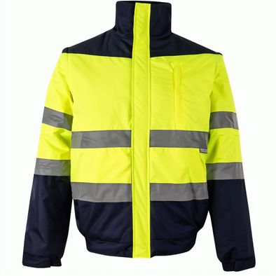 VL JUPITER LARGE. Zweifarbige Steppjacke (180g/m²) aus Polyester (100%) mit PU-Beschichtung