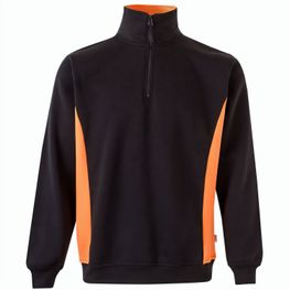 VL SVAROG. Zweifarbiges Frottee-Sweatshirt (260 g/m²), aus Polyester (65 %) und Baumwolle (35 %)