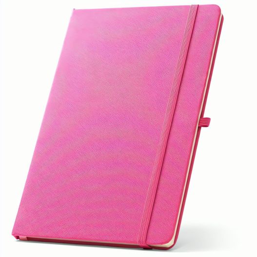 ANNE. A5 Notizbuch aus recyceltem Polyester (100% rPET) mit linierten Seiten (Bild 1)