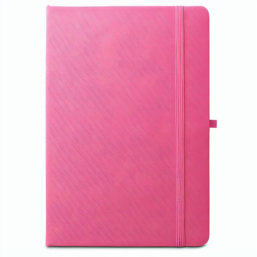 ANNE. A5 Notizbuch aus recyceltem Polyester (100% rPET) mit linierten Seiten (Bild 1)