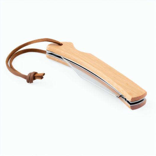 RANGER. Rasiermesser mit Klinge aus rostfreiem Stahl und Griff aus Bambus (Bild 1)