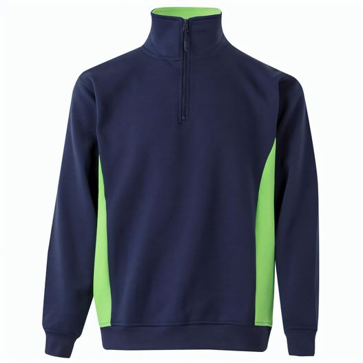 VL SVAROG. Zweifarbiges Frottee-Sweatshirt (260 g/m²), aus Polyester (65 %) und Baumwolle (35 %) (Bild 1)