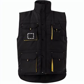 VL NERGAL. Steppweste, zweifarbig, mit mehreren Taschen (120g/m²), aus Polyester (100%)