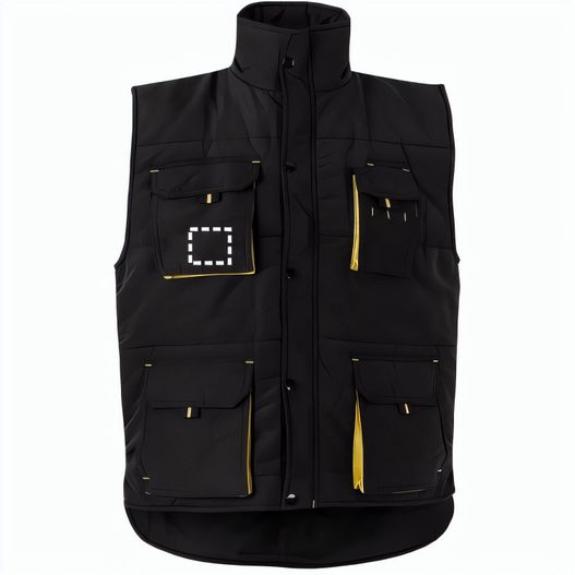 Produktabbildung VL NERGAL. Steppweste, zweifarbig, mit mehreren Taschen (120g/m²), aus Polyester (100%) VL NERGAL. Steppweste, zweifarbig, mit mehreren Taschen (120g/m²), aus Polyester (100%) (Bild 1)