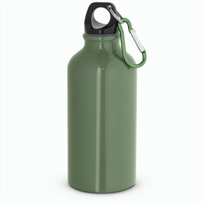 LANDSCAPE S. Aluminium-Sportflasche mit Karabiner 400 ml