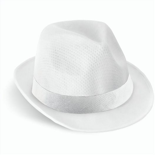 Produktabbildung MANOLO POLI. Hut aus PP mit weißen Band aus Polyester MANOLO POLI. Hut aus PP mit weißen Band aus Polyester (Bild 1)