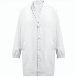 THC MINSK WH. Kittel aus Baumwolle und Polyester für Arbeitskleidung. Weiße Farbe