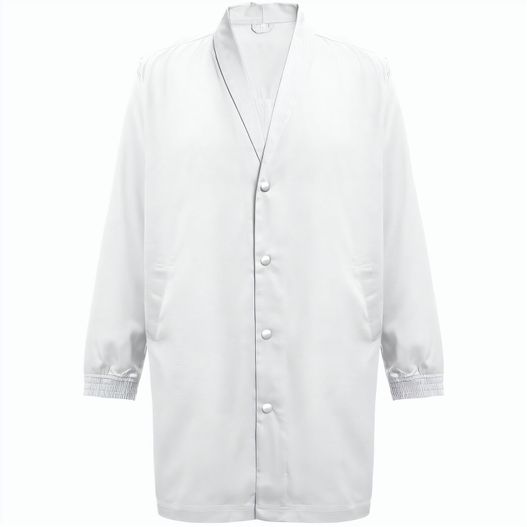 THC MINSK WH. Kittel aus Baumwolle und Polyester für Arbeitskleidung. Weiße Farbe (Bild 1)