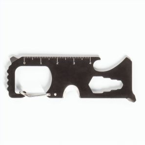 SCREWY. Multifunktionskarte aus Edelstahl mit 8 Funktionen