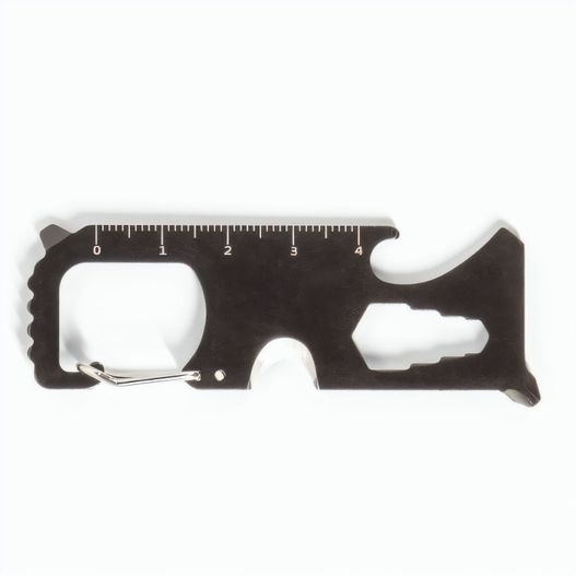 SCREWY. Multifunktionskarte aus Edelstahl mit 8 Funktionen (Bild 1)